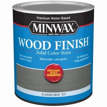 Minwax 1 qt Water-Based Wood Finish, Classic Gray MI572374